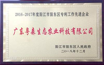 陽東區（qū）專（zhuān）利優秀工作先進（jìn）單位